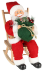 Père Noël dans son Rocking Chair - Atmosphera en promo chez Stokomani Père Noël dans son Rocking Chair - Atmosphera dans le catalogue Stokomani