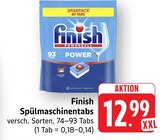 Spülmaschinentabs im Angebot bei EDEKA in Lahr Spülmaschinentabs Angebote von Finish bei EDEKA Lahr für 12,99 €