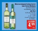 Saale-Unstrut Weißwein Angebote von Winzervereinigung Freiburg-Unstrut bei Marktkauf Coburg für 4,99 €