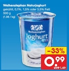 Naturjoghurt von Weihenstephan für 0,99 € bei Netto Marken-Discount im Angebot Naturjoghurt von Weihenstephan im aktuellen Netto Marken-Discount Prospekt