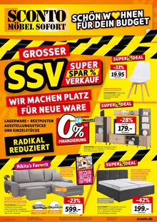Bett im Sconto SB Prospekt "GROSSER SSV" mit 8 Seiten (Paderborn)