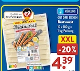 Bratwurst im ALDI SÜD Prospekt Bratwurst von Gut Drei Eichen im aktuellen ALDI SÜD Prospekt für 4,39 €