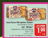 Mikrowellen-Pommes im Angebot bei Marktkauf in Erlangen Mikrowellen-Pommes Angebote von Snack Master bei Marktkauf Erlangen für 1,00 €