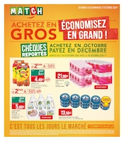 Prospectus Supermarchés Match à Commercy, "C'est tous les jours le marché", 4 pages de promos valables du 15/10/2024 au 27/10/2024