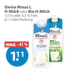 Minus L H-Milch von Omira im aktuellen V-Markt Prospekt für 1,11 €