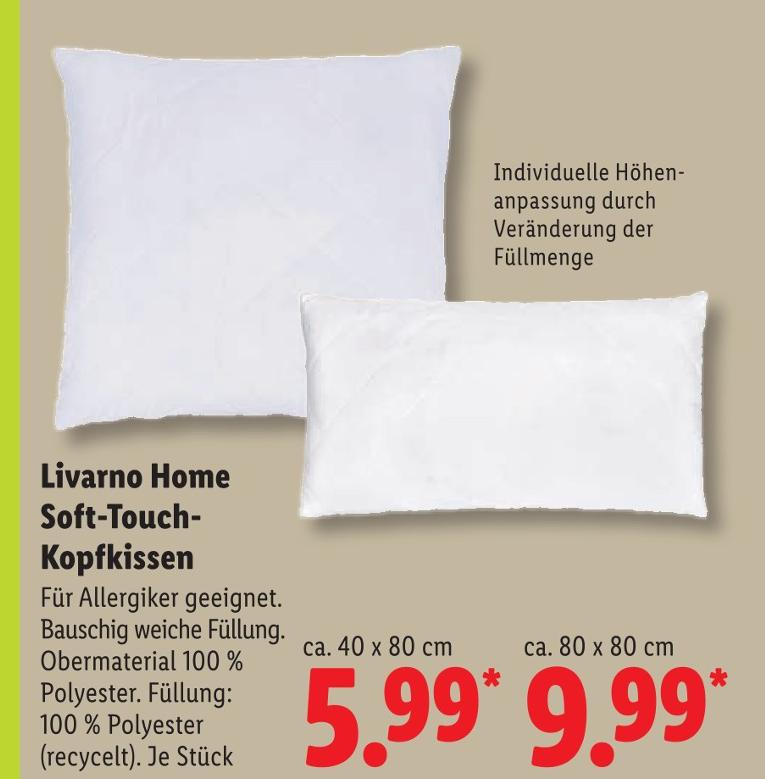 Soft-Touch-Kopfkissen