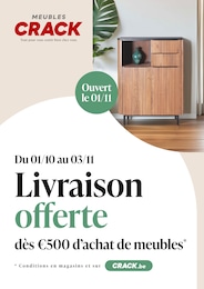 Crack Catalogue "Livraison offerte dès €500 d'achat de meubles", 50 pages, Cornay, 01/10/2025 - 03/11/2025 Crack Catalogue "Livraison offerte dès €500 d'achat de meubles", 50 pages, Cornay, 01/10/2025 - 03/11/2025