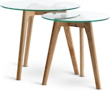 JYSK Beistelltisch-Set FALSLED Ø50/40 Glas/Eiche natur 2 Stk im Angebot bei JYSK in Gladbeck JYSK Beistelltisch-Set FALSLED Ø50/40 Glas/Eiche natur 2 Stk Angebote von JYSK bei JYSK Gladbeck für 35,00 €
