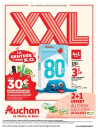 Prospectus Auchan Hypermarché, "XXL" à Juvignac et alentours, 28 pages, 18/08/2026 - 30/08/2026 Catalogue Auchan Hypermarché "XXL" à Juvignac et alentours, 28 pages, 18/08/2026 - 30/08/2026