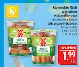 Aktuelles Vegetarische Mühlen Würstchen Angebot bei Marktkauf in Nürnberg ab 1,99 €