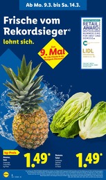 Lidl Ananas im Prospekt 