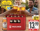 Münchner Hell im EDEKA Prospekt Münchner Hell von Paulaner im aktuellen EDEKA Prospekt für 12,99 €