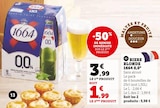 Biere blonde 0,0° - 1664 en promo chez Super U Montpellier à 1,99 €