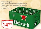 Aktuelles Heineken Original Angebot bei GLOBUS in Krefeld ab 14,99 €