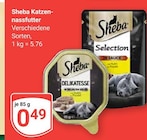 Katzennassfutter Angebote von Sheba bei GLOBUS Hof für 0,49 €