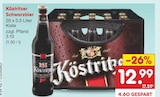 Schwarzbier im Angebot bei Netto Marken-Discount in Halle Schwarzbier Angebote von Köstritzer bei Netto Marken-Discount Halle für 12,99 €