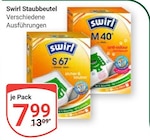 Staubbeutel S67 im Angebot bei GLOBUS in Plauen Staubbeutel S67 Angebote von Swirl bei GLOBUS Plauen für 7,99 €