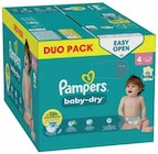 Couches baby dry duo pack T4 x86 - PAMPERS en promo chez Intermarché Couches baby dry duo pack T4 x86 - PAMPERS dans le catalogue Intermarché