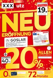 XXXLutz Möbelhäuser Prospekt "NEUERÖFFNUNG in Goslar" für Artern, 24 Seiten, 18.11.2024 - 24.11.2024