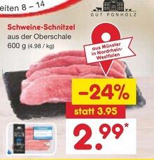 Schweine-Schnitzel bei Netto Marken-Discount in Erkelenz Schweine-Schnitzel im Angebot bei Netto Marken-Discount Erkelenz für 2,99 €