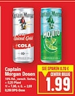 Dosen von Captain Morgan im aktuellen E center Prospekt für 1,99 €