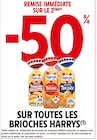 -50% de remise immédiate sur le 2ème sur toutes les brioches Harry's à Intermarché Contact dans Brielles -50% de remise immédiate sur le 2ème sur toutes les brioches Harry's à Intermarché Contact dans Brielles