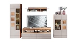 SINFONIE - Wohnwand beige Eiche 340 cm - LED-Beleuchtung Angebote bei Die Möbelfundgrube St. Ingbert für 699,99 €