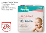 Feuchte Tücher im Angebot bei GLOBUS in Trier Feuchte Tücher Angebote von Pampers bei GLOBUS Trier für 4,99 €