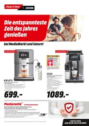 Delonghi Kaffeevollautomat Angebot im aktuellen MediaMarkt Saturn Prospekt auf Seite 1