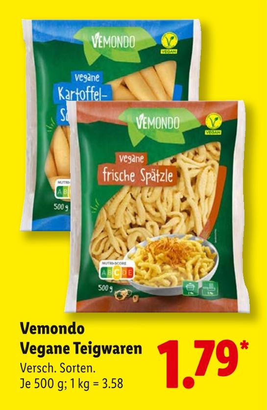 Vegane Teigwaren