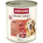 Animonda Dog Dose GranCarno Adult Rindfleisch pur 800 g im Angebot bei Zookauf in Schwerte Animonda Dog Dose GranCarno Adult Rindfleisch pur 800 g Angebote von Animonda bei Zookauf Schwerte für 2,29 €
