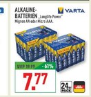 Aktuelle Batterie Angebote bei Marktkauf in Gelsenkirchen Aktuelles Mignon AA Angebot bei Marktkauf in Gelsenkirchen ab 7,77 €