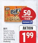 Salami-Snack von BiFi für 1,99 € bei EDEKA im Angebot Salami-Snack von BiFi im aktuellen EDEKA Prospekt