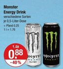 Aktuelle Energydrink Angebote bei V-Markt in Kaufbeuren Aktuelles Energy Drink Angebot bei V-Markt in Kaufbeuren ab 0,88 €