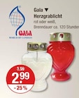 Grabkerze im V-Markt Prospekt Herzgrablicht von Gala im aktuellen V-Markt Prospekt für 2,99 €