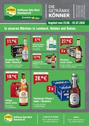 Raiffeisen Hohe Mark Hamaland eG Prospekt für Dorsten: "DIE GETRÄNKEKÖNNER", 2 Seiten, 25.06.2026 - 01.07.2026