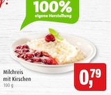 Milchreis mit Kirschen im Angebot bei Markant in Kiel Milchreis mit Kirschen Angebote bei Markant Kiel für 0,79 €