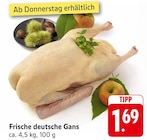 Frische deutsche Gans Angebote bei E center Nürtingen für 1,69 €