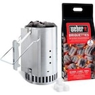 Accessoire barbecue et plancha Weber KIT ALLUMAGE - Cheminée Allumage - Weber en promo chez Darty Amnéville à 29,99 €
