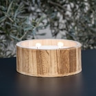 Bougie pot en bois forme bol dans le catalogue B&M