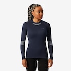 Skiunterwäsche Funktionsshirt Damen seamless - BL500 Soft dunkelblau/blau bei Decathlon im Aachen Prospekt für 20,99 €