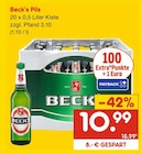 Pils im Netto Marken-Discount Prospekt Pils von Beck's im aktuellen Netto Marken-Discount Prospekt für 10,99 €