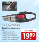 CLEANmaxx Akku-Handstaubsauger Angebote bei famila Nordost Neumünster für 19,99 €