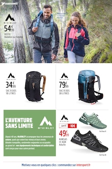 Catalogue Intersport de la semaine "RANDONNEZ L'ESPRIT LÉGER" avec 2 pages, valide du 12/05/2025 au 01/06/2025 pour Val-D'Isère et alentours Prospectus Intersport de la semaine "RANDONNEZ L'ESPRIT LÉGER" avec 2 pages, valide du 12/05/2025 au 01/06/2025 pour Val-D'Isère et alentours