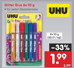 Glitter Glue 6x 10 g Angebote von UHU bei Netto Marken-Discount Hamburg für 1,99 €