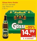 Natur Radler Angebote von Gösser bei Netto Marken-Discount Bielefeld für 14,99 €