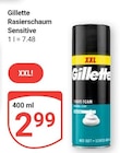 Rasierschaum Sensitive im Angebot bei GLOBUS in Frechen Rasierschaum Sensitive Angebote von Gillette bei GLOBUS Frechen für 2,99 €