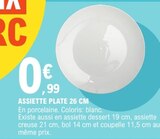 Assiette plate 26 cm dans le catalogue E.Leclerc