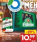 Premium Pilsener oder Landbier Hell im Angebot bei Netto Marken-Discount in Witzenhausen Premium Pilsener oder Landbier Hell Angebote von Einbecker bei Netto Marken-Discount Witzenhausen für 10,99 €