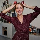 Robe à sequins manches longues rouge foncé femme - La Halle à Le Havre Robe à sequins manches longues rouge foncé femme en promo chez La Halle Le Havre à 25,19 €